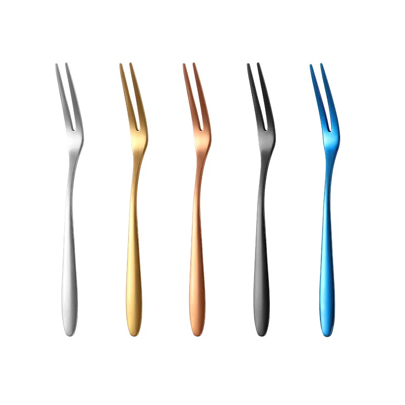 Вилка для фруктов из нержавеющей стали 304 вилка десертов в западном стиле салата