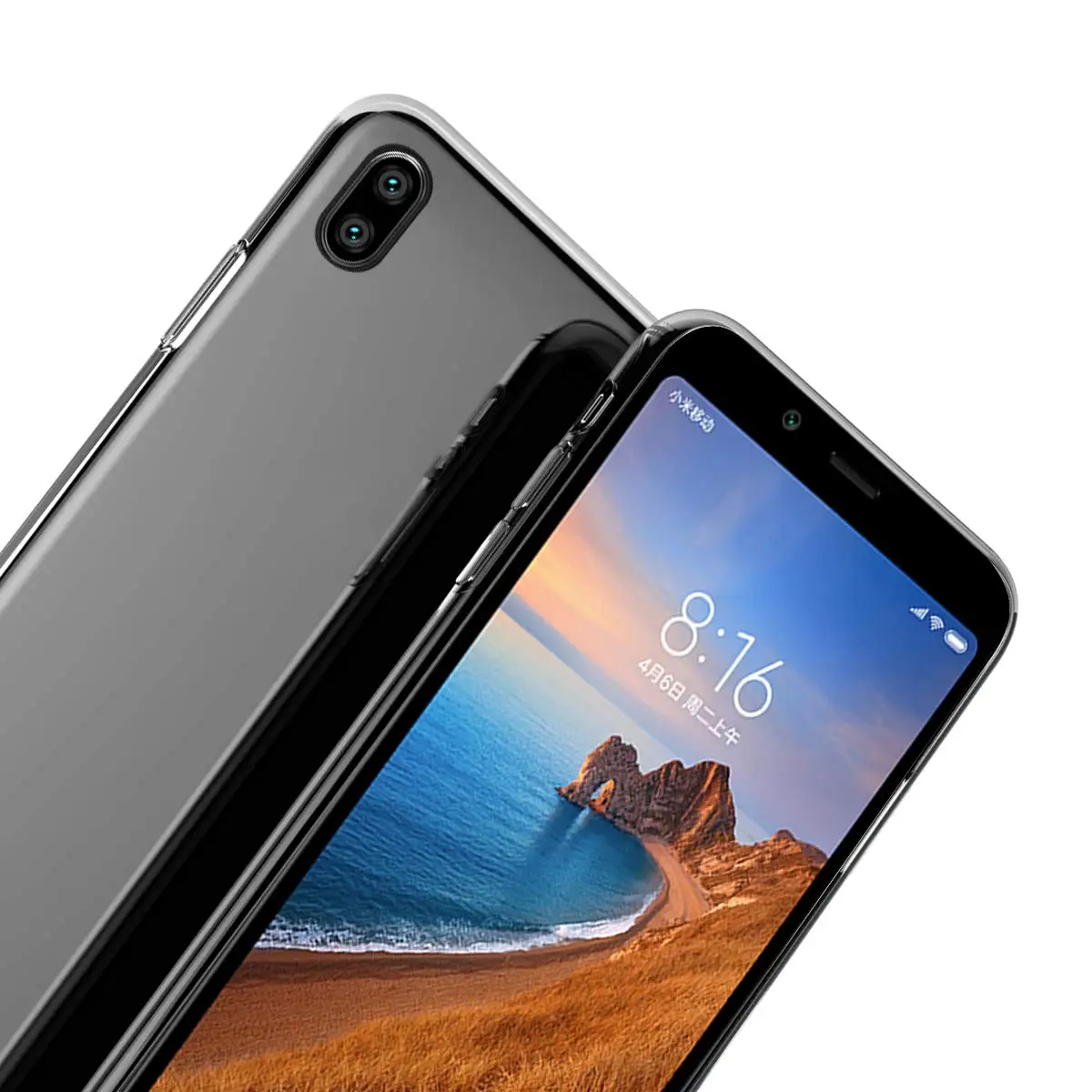 Прозрачные силиконовые чехлы для мобильных телефонов Xiaomi Redmi 7A на заднюю панель