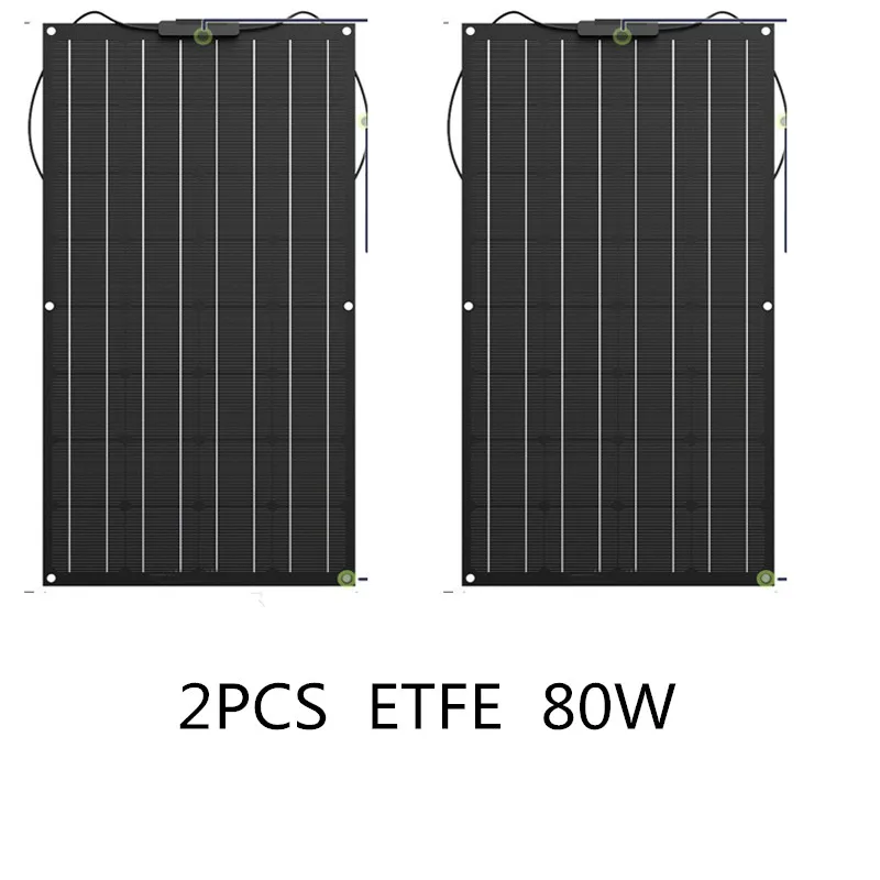 Гибкая полугибкая солнечная панель etfe sunpower marine 80 Вт для лодки