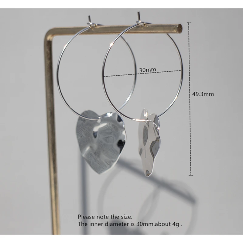 Женские серьги гвоздики из серебра 925 пробы|Серьги-кольца| |