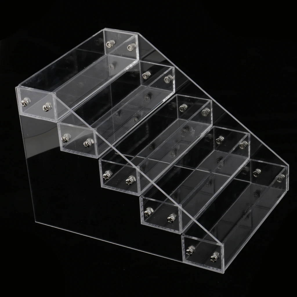 

Beauty 5 Tier Acrylic Rack Makeup Nail Polish Storage Organizer Display Rack
