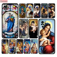 virgin mary christian silicone cover for xiaomi redmi note 10 10s 9 9s pro max 9t 8t 8 7 6 5 pro 5a phone case