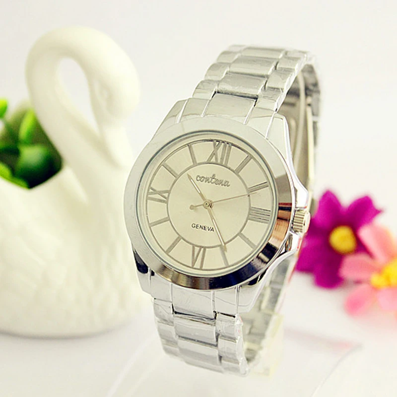 Часы CONTENA женские кварцевые люксовые модные повседневные наручные с браслетом