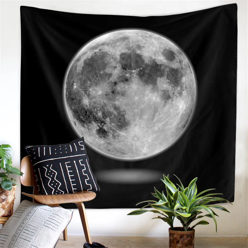 Гобелен с Луной настенный подвесной плед для пикника покрывало палатка кемпинга