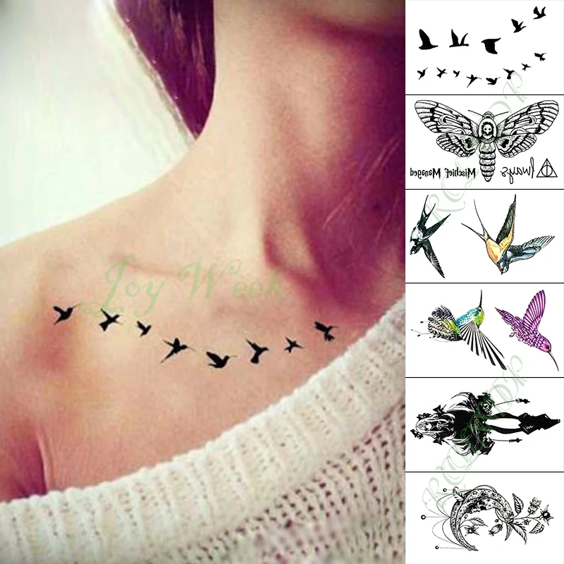 

Waterproof Temporary Tattoo Sticker Love Heart Moon With Wing Fake Tatto Hand Arm Foot Flash Tatoo for Kid Girl Men Women