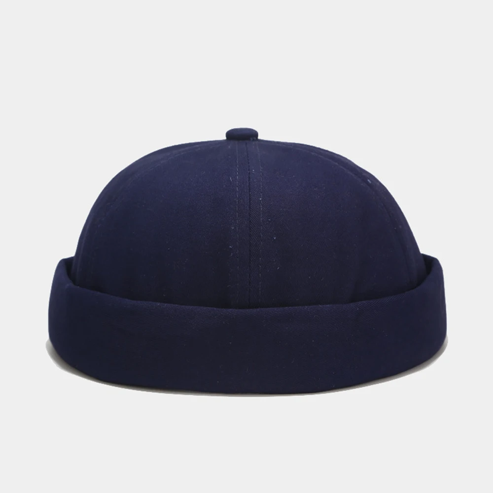 

Men Street Casual Docker Sailor Biker Hat Brimless Hat Vogue Retro Skull Cap Beanie Sun Hats Vintage Harajuku
