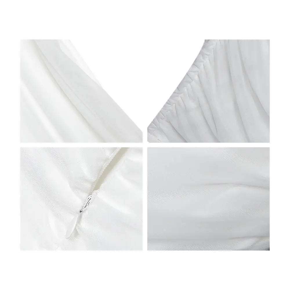 

Jocoo Jolee Summer Elegant White Off Shoulder Strapless Bandage Knee-length Dress Women Sexy Slim Fit Party Evening Club Dresses