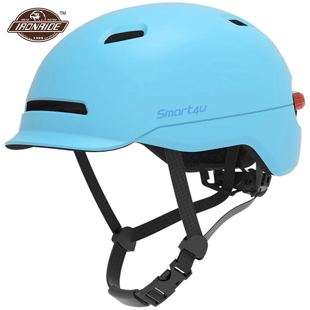 

Smart4u Motorcycle Helmet Smart Casco Moto LED Light 3 Modes Scooter Helmet Parent-kid Mountain Road Bike Helmet For Men Women