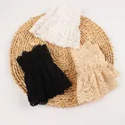 Женский кружевной чехол из вискозы, накладка на руку, накладной рукав, накладка на шрамы, перчатки, манжеты на локти, защита от солнца, прозрачные манжеты, варежки, 1 пара