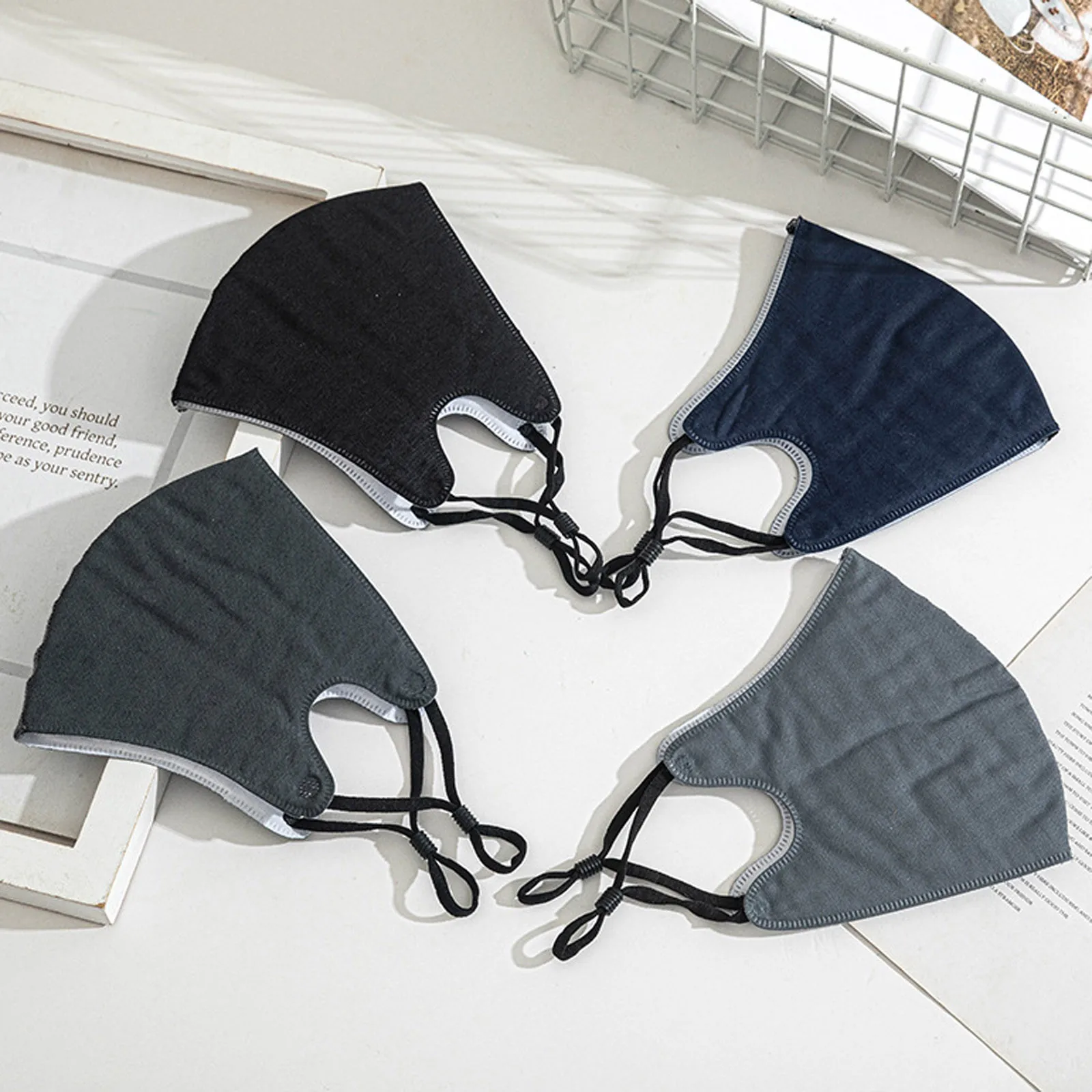 

1PC Adult Unisex Solid Color Face Masks Adjustable Breathable Windproof Protective Washable Face Mask mascarilla mondkapjes /03