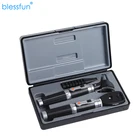 Ear Eye Healthcare волоконная оптика Otoscope офтальмоскоп 2 шт.компл., профессиональный прямой офтальмоскоп медицинский диагностический набор