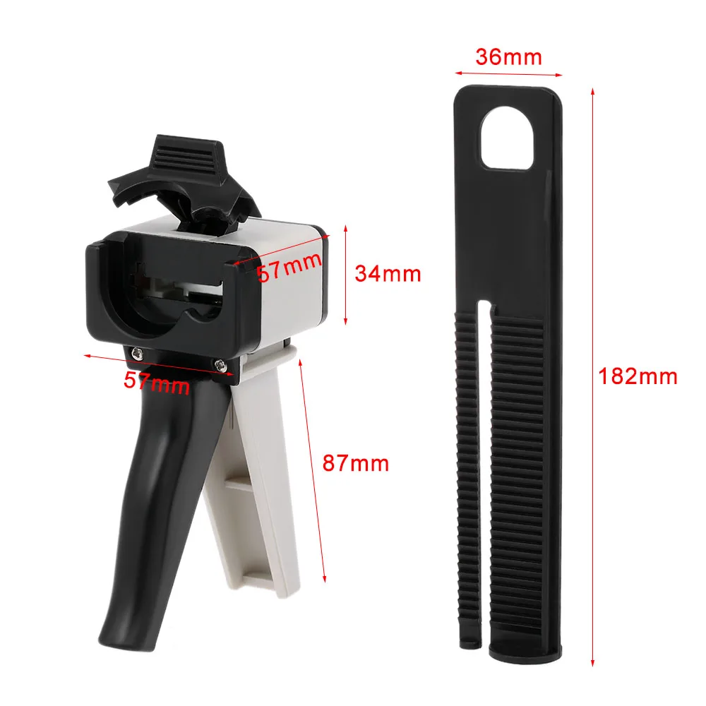 Dental Impression Mixing Dispensing Gun Universal Dispenser 1:1 /1:2 Silicon Rubber 10:1 50ml Dentist Tools | Дом и сад