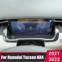 car dashboard instrument panel frame decorative cover trims sticker for hyundai tucson 2021 2022 nx4 hybrid interior accessories