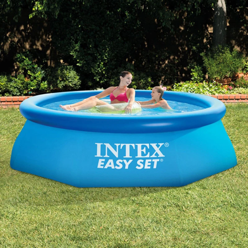 

244cm super thick PVC blue AGP above ground swimming pool family pool inflatable pool for adults kids child aqua