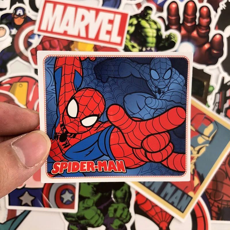 50 шт. Marvel Мстители мультфильм стикеры s водонепроницаемый для ноутбука мото скейтборд багаж гитара мебель наклейка игрушка н