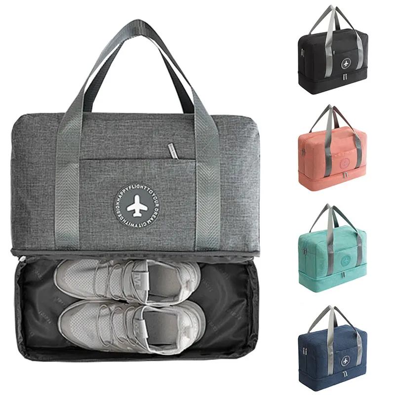 Модная дорожная сумка для путешествий отделение сухого и мокрого пакета