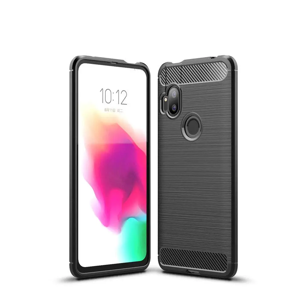 Мягкий силиконовый чехол для Motorola One Hyper 6 5 &quotиз углеродного волокна ударопрочный