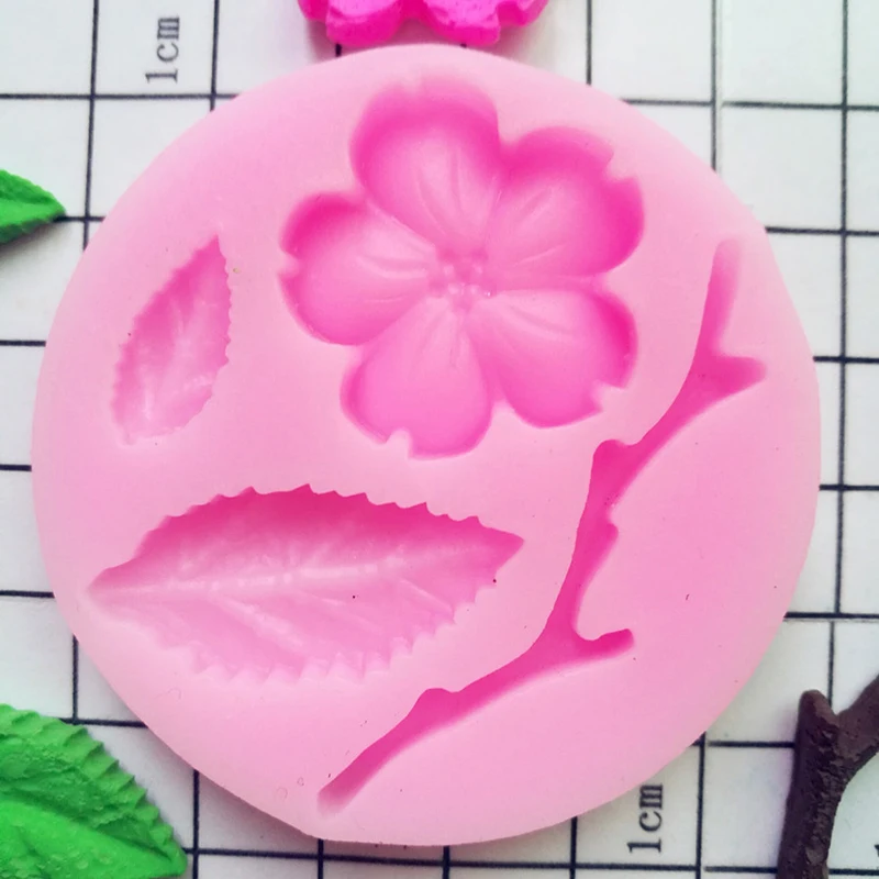 

Silicone Cake Molds 3D Peach Blossom Bakeware Cake Decorating Tool Chocolate Candy Baking Dish Pastry Molds For Confectionery