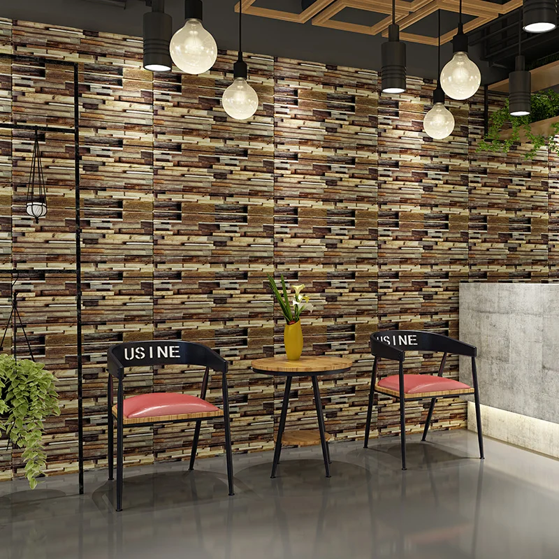 DIY ресторан магазин одежды барбершоп бар фон ремонт стен водонепроницаемые обои |