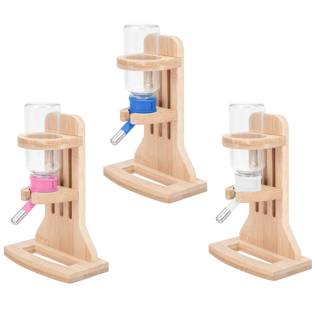 

Hamster Dispenser Bottle 120ml No Drip Plastic Hanging Water Bottle Animal Auto Water Dispenser for Hamster Hedgehog Rabbit Pink