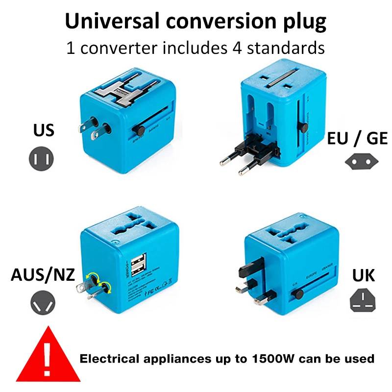 Универсальный дорожный блок питания переменного тока для samsung Huawei зарядное