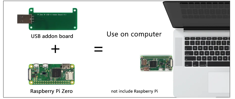 Raspberry Pi Zero W USB Addon Плата USB разъем Raspberry Pi Zero к U диску Плата расширения BadUSB для RPI Zero 1,3 Вт