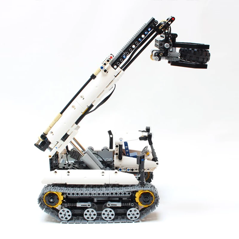 

New Dual use Machine New Telehandler MOC 4704 RC Power Function Crawler Grabber Turbo Construction Truck Vehicles Toy Kit Gift