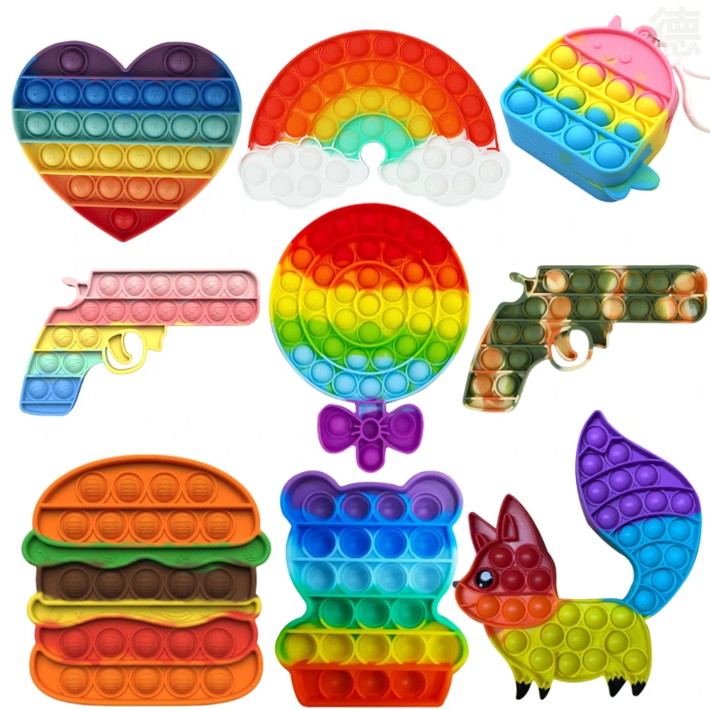 

Популярный гамбургер, пузырьковая игрушка, сенсорная игрушка для аутизима, игра для борьбы с стрессом, сжимаемая игрушка-антистресс для дет...