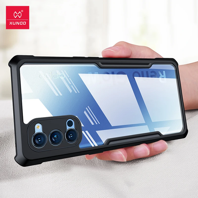Для OPPO RENO 4 Чехол XUNDD противоударный чехол для RENO4 4G 5G защитный телефона прозрачный