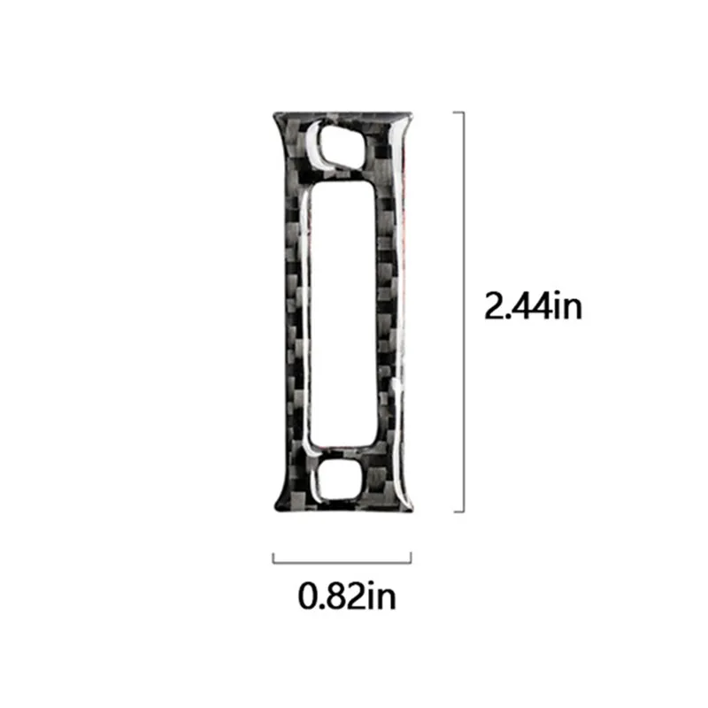 

For Infiniti Q50 Q60 2014-2019 Rear Air Vent Outlet Decoration Carbon Fiber Stickers Interior Car Accessories