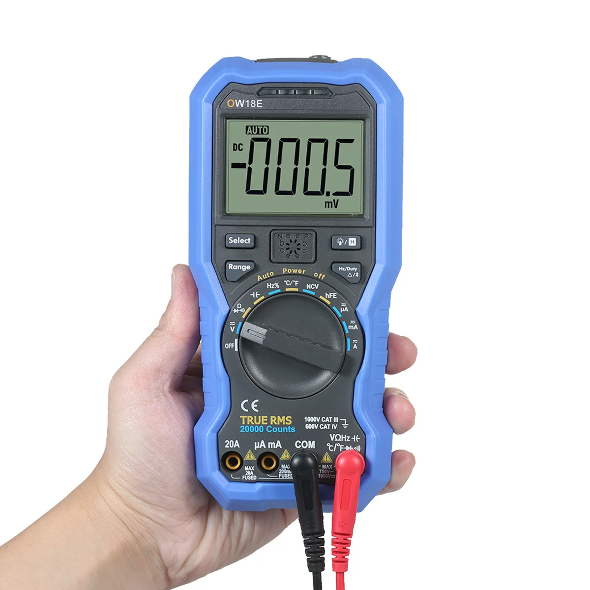 

Digit Smart BLE 4.0 Multimeter True RMS Digital High Accuracy LCD Multimeter with Wireless Connection Data Current Resistance