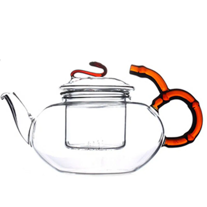 

500ml 18 OZ Blooming Loose Leaf Tea Teapot with Removable Infuser Microwavable Stovetop Safe Pot Strainer Artistical