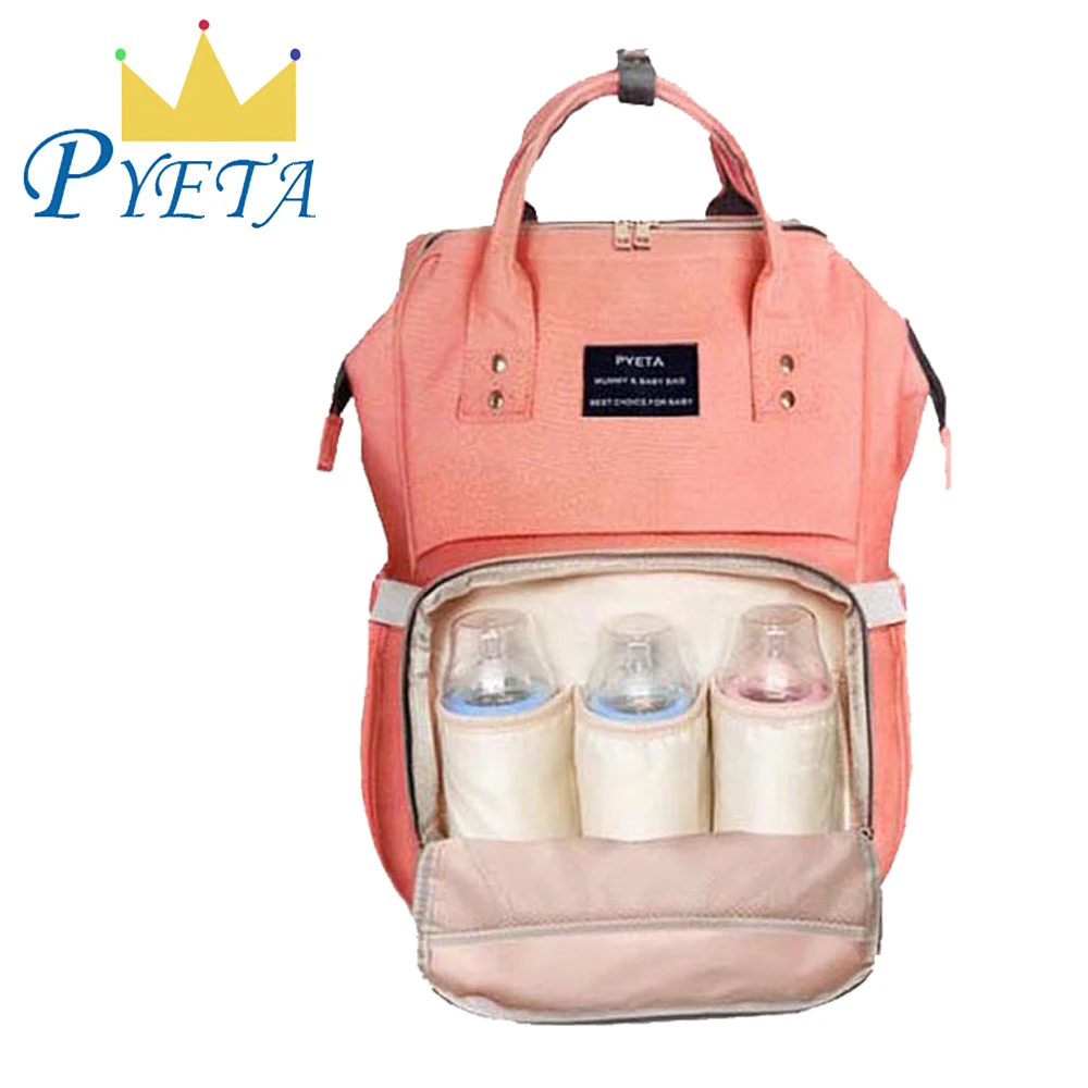 Мода мумия Материнство сумка для переноски подгузников бренд большой Ёмкость