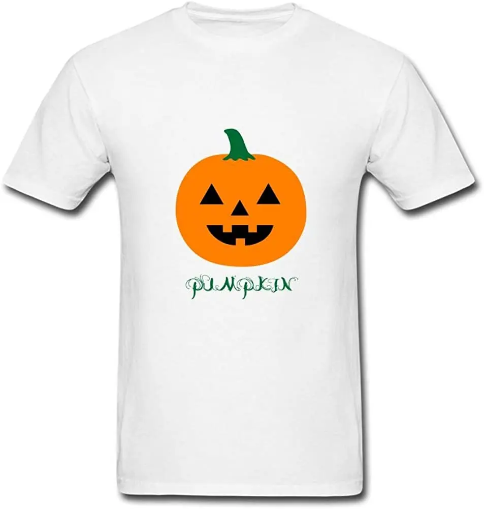 

New Arrivals Summer Cool Men Tee 2020 Breathable All Cotton Short Sleeve T Shirt Pumpkin T-Shirt
