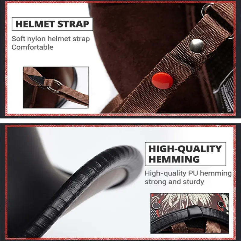 Соман Ретро стиль половина Moto шлем кокосовые поля Halfe лицо Cascos унисекс Capacete Abs