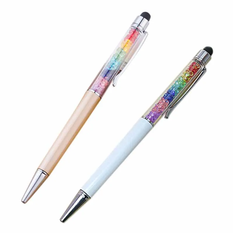 2 шт. шариковая ручка Радужная Шариковая уникальный дизайн слой золото и белый |