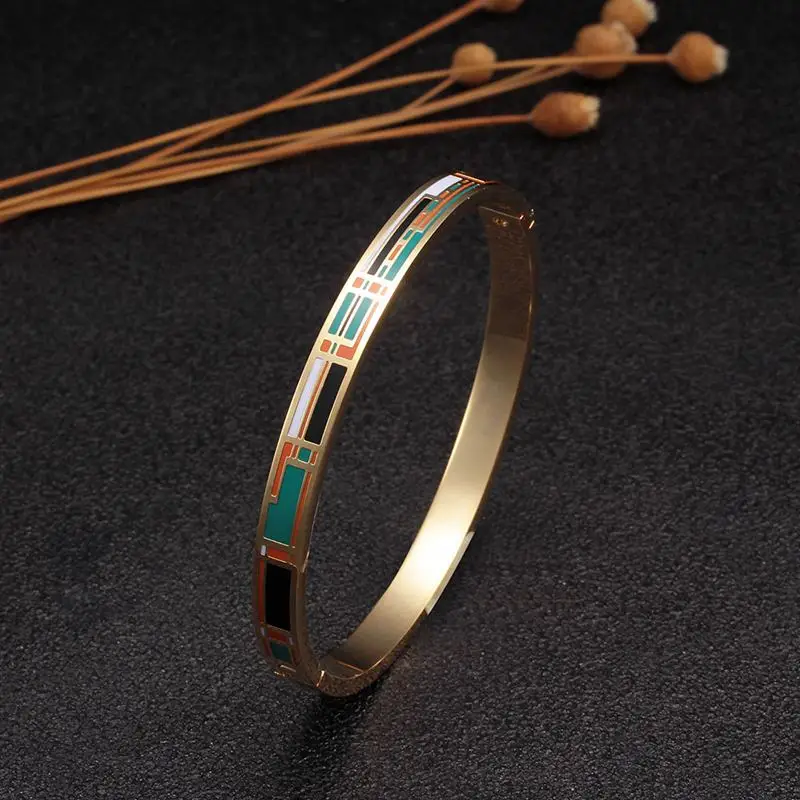 Модные милые женские браслеты манжеты для свадебной вечеринки эмалированные из