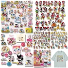 Disney Микки, Минни, Дональд утка маленькие наклейки на куртки сумки носки подушки одежда теплое виниловые Стикеры для глажки Декор