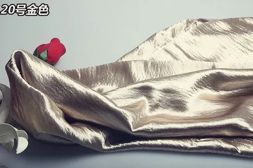 20 Шифоновая ткань блестящие вечерние платья из креп-атласа глянцевый материал DIY шитье ремесло падение текстильная ткань 1 ярд - Цвет: 20