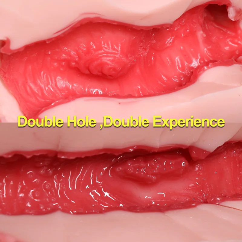 Реалистичные большое влагалище анус двойные отверстия игрушки киска Мужской