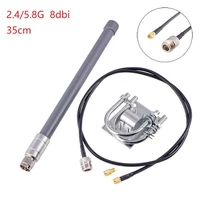 wall mounted type antenna 8dbi long range lora 2 45 8g dual band antenna for helium rak hotspot hnt miner with 1 meter cable