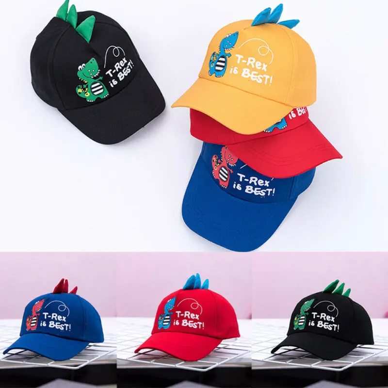 

Hot Cute Baby Boys Girls Hat Toddler Kids Dinosaur Baseball Hat Cap Summer Sun Hat Cap