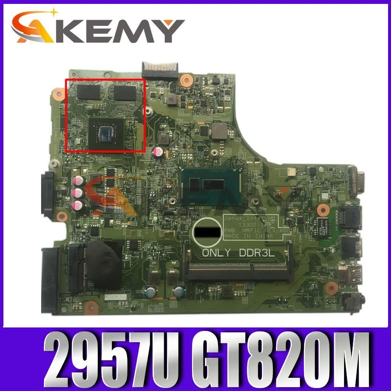 

Материнская плата CN 0TFM8R для ноутбука DELL Inspiron 3446 3449 3546 3549 13302 с процессором Intel 2955U 2957U GT820M GPU 100% рабочий