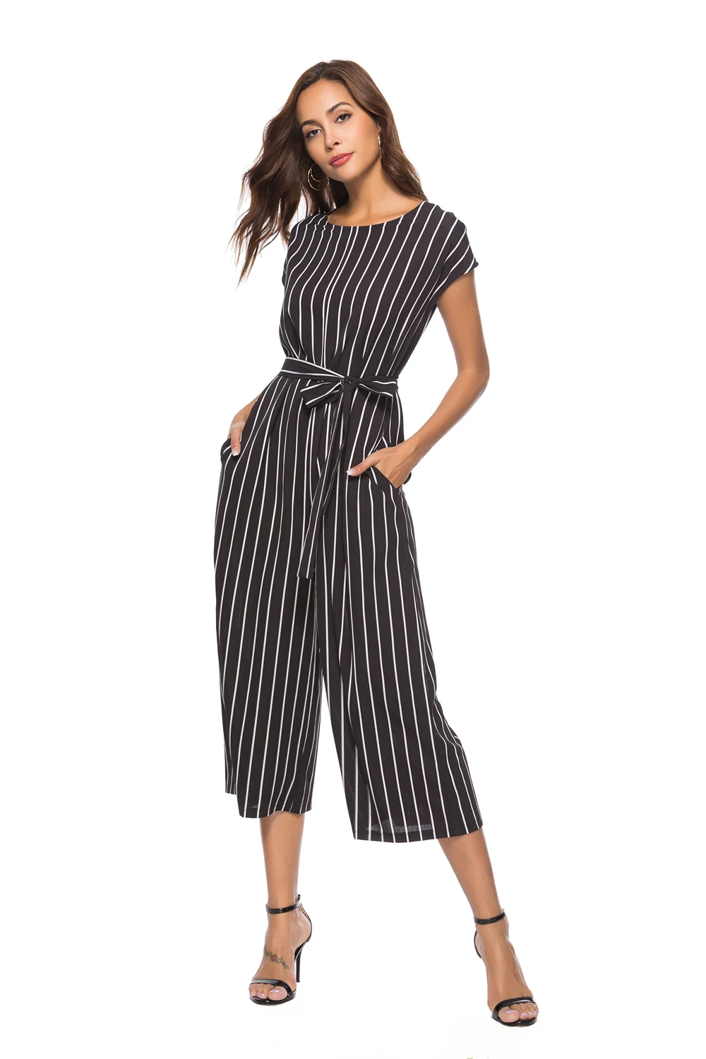 Новый Полосатый комбинезон для женщин|Женские комбинезоны| |