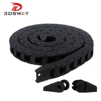 3dsway 3d printer patrs 10 x 11mm 1011mm l1000mm cable drag chain wire carrier with end connectors for cnc router machine tools