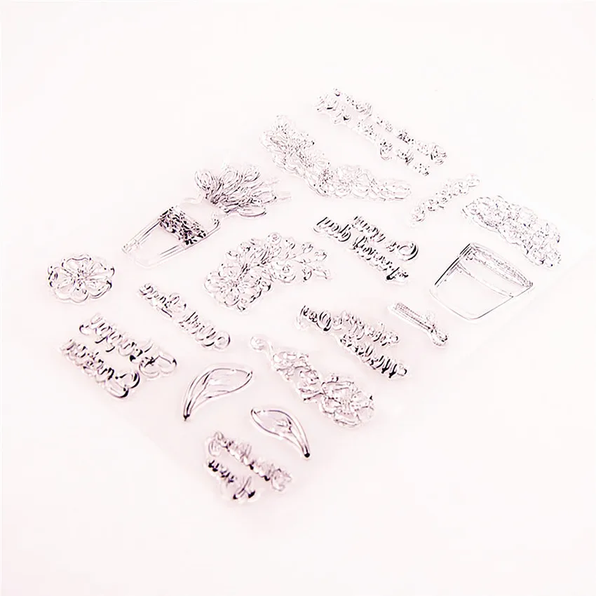 15x20 5 см ваза для цветов Прозрачный марки силиконовые уплотнения роликовый штамп