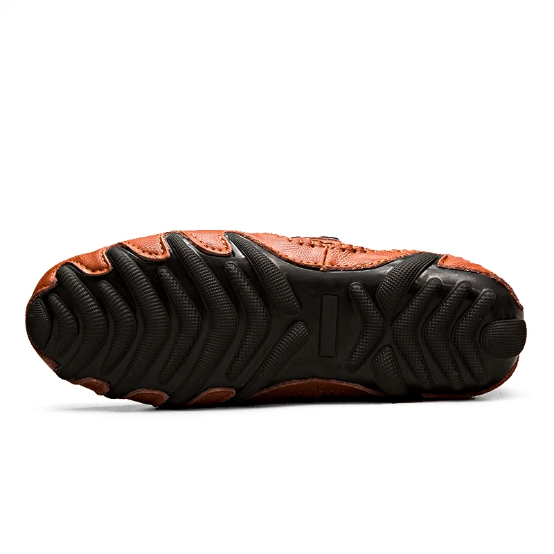 Мужская повседневная обувь из натуральной кожи роскошные дышащие Теплые