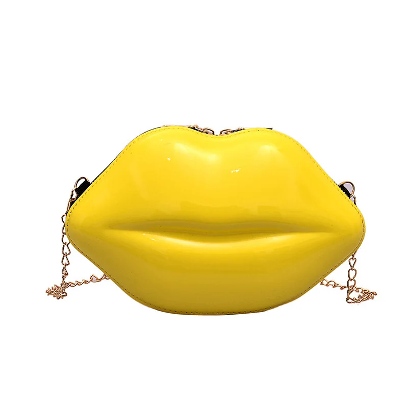 

Lip bag fashion chain shoulder bag trendy paint all-match crossbody bag women purses and handbags