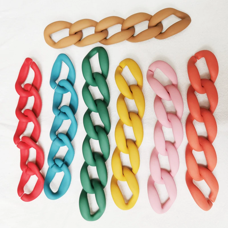 

ФЛУОРЕСЦЕНТНОЕ акриловое резиновое соединительное кольцо для цепочки «сделай сам», 500 шт., 38*25 мм, незакрепленное кольцо для женщин, аксессу...