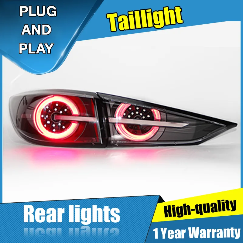 

4 pcs Car styling for Mazda 3 taillights 2006-2012 for Mazda 3 LED taillight + turn signal + brake + reverse LED light